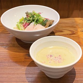 まるっと！濃厚とうもろこしの冷た〜いミライつけ麺(下北澤 Ramen KUWAJIMA)