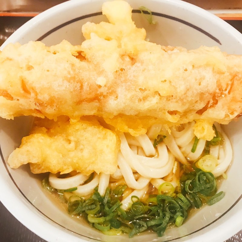 とり天ちくわぶっかけ冷　並盛(おにやんま 人形町店)