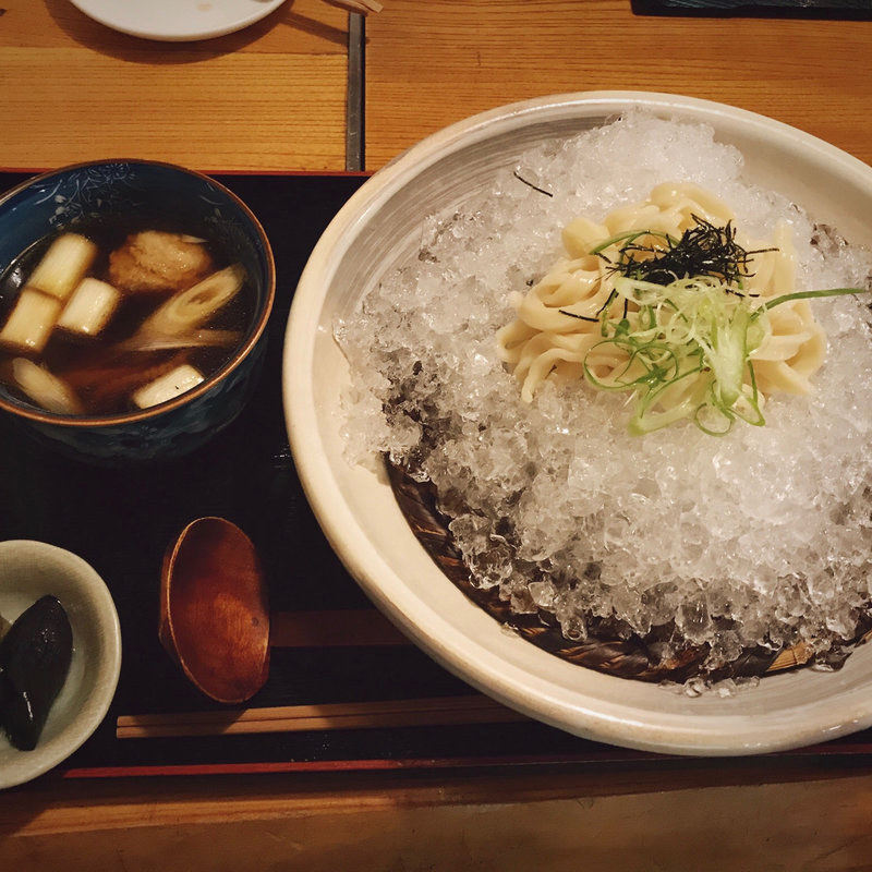 鴨汁ざるうどん(猪之鼻庭 （イノハナテイ　【旧店名】猪之鼻園）)