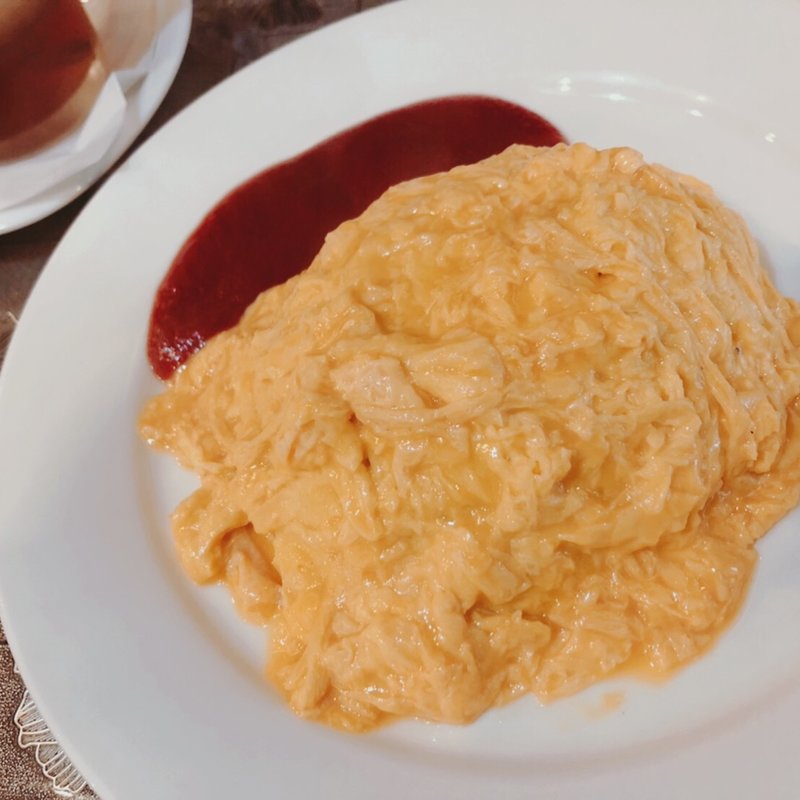 シーフードオムライス　ランチセット(サモアール 馬車道店)