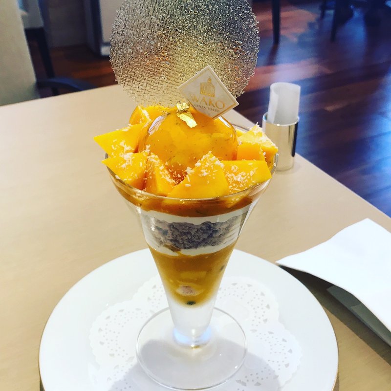 マンゴーパフェ(銀座・和光アネックス ティーサロン)