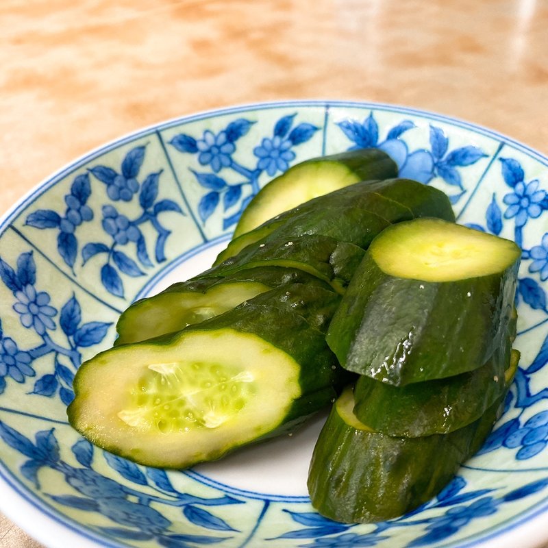 きゅうりの漬物(まるい)