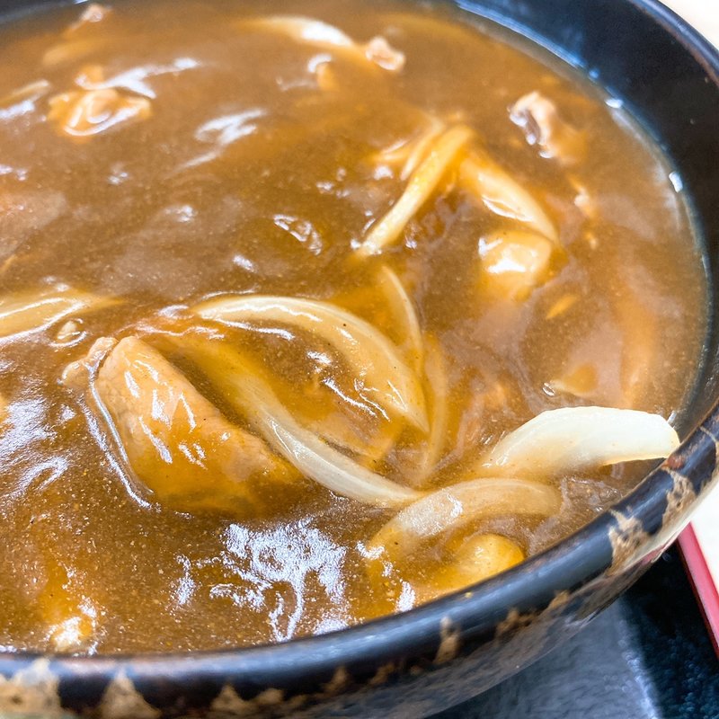 カレー南蛮そば(まるい)