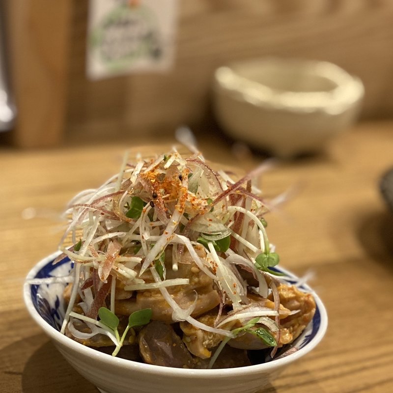 ガツと砂肝のピリ辛和え(おばんざいカエル )