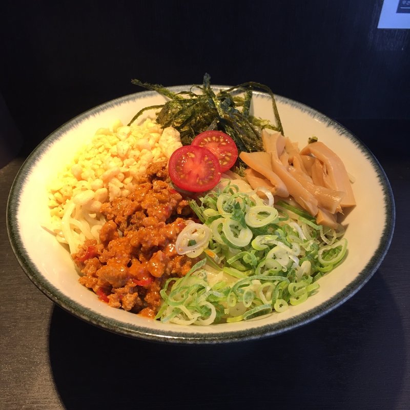 自家製辣油の冷やしつけ麺 (期間限定)(麺の坊 晴天)