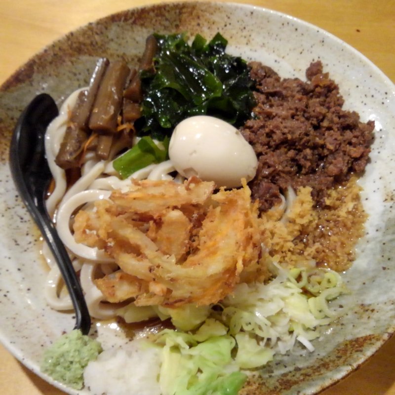 冷やしうどん+五葵スペシャルA(自家製麺 うどん五葵（ITSUKI）)