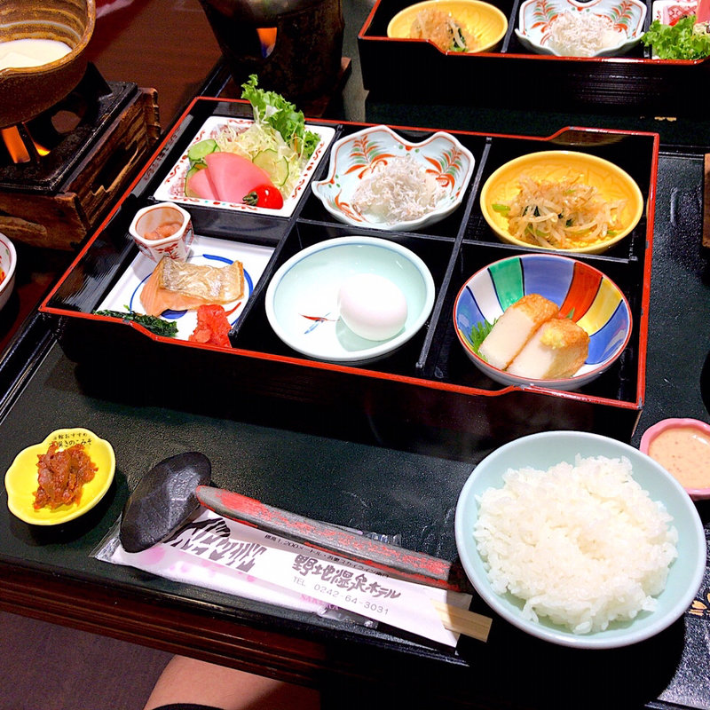 朝食(野地温泉ホテル )