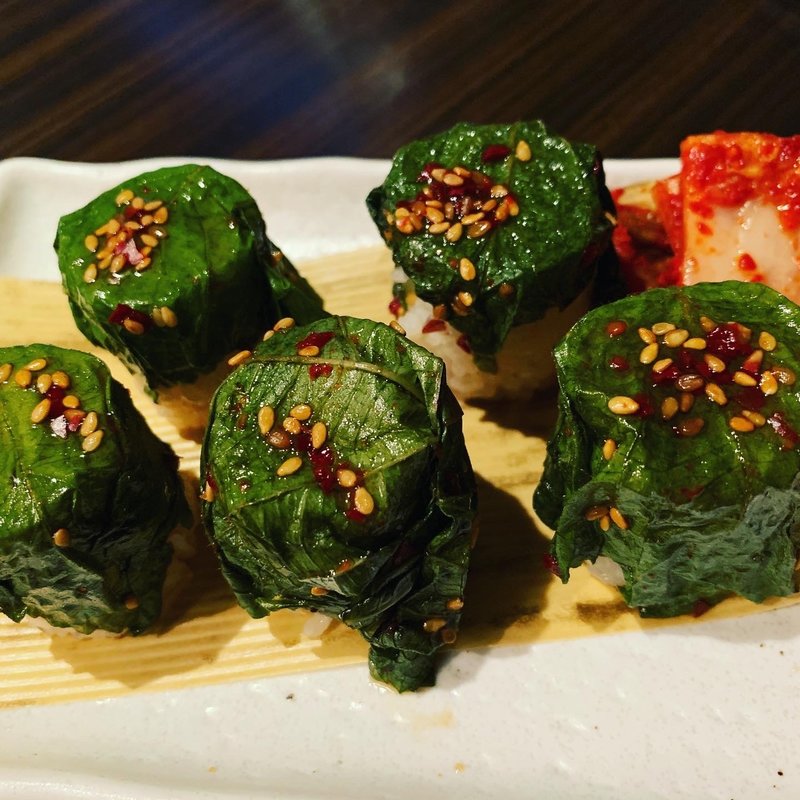 エゴマのおにぎり(まつり家富田林店)