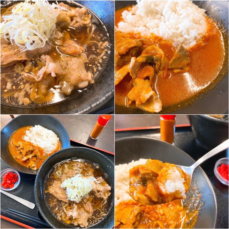 牛そばとインドカレー(プレスカフェ 国会そば)