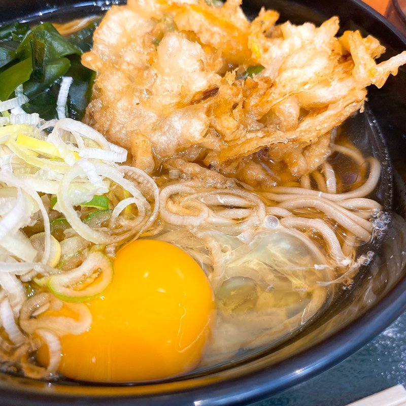 朝そば（ミニかき揚げ天＋玉子1個）(箱根そば 豊洲店 )
