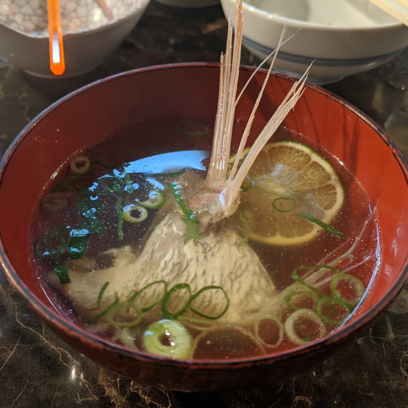 鯛の潮汁(マッシュアップ)