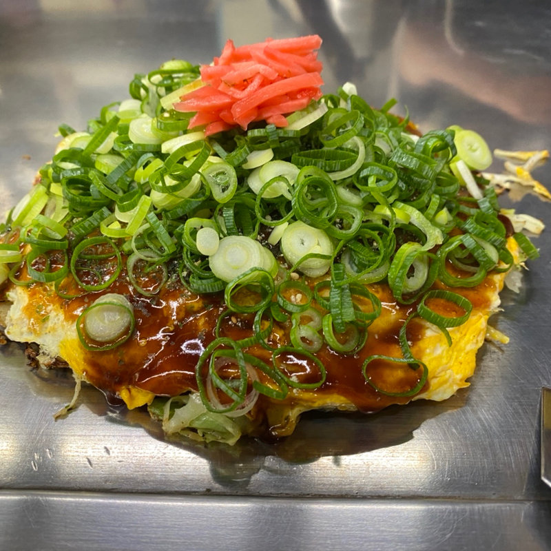 肉玉そば　イカ天，ねぎのせトッピング(さらしな )