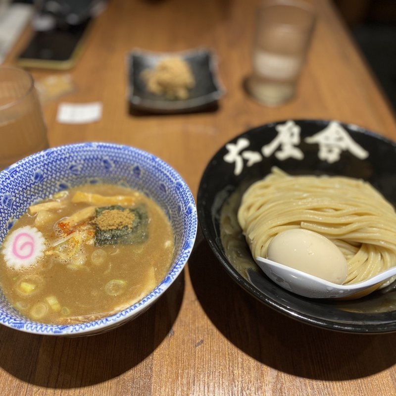 味玉つけ麺(六厘舎 大崎店)