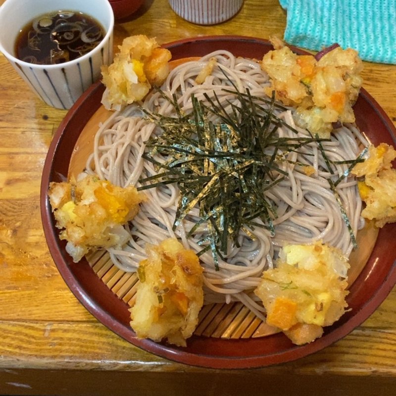 もりかき揚げそば(歌舞伎そば （かぶきそば）)