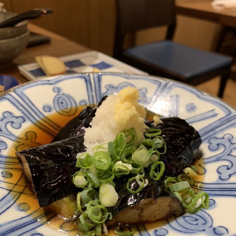 なすの揚げ浸し(蕎麦五反)