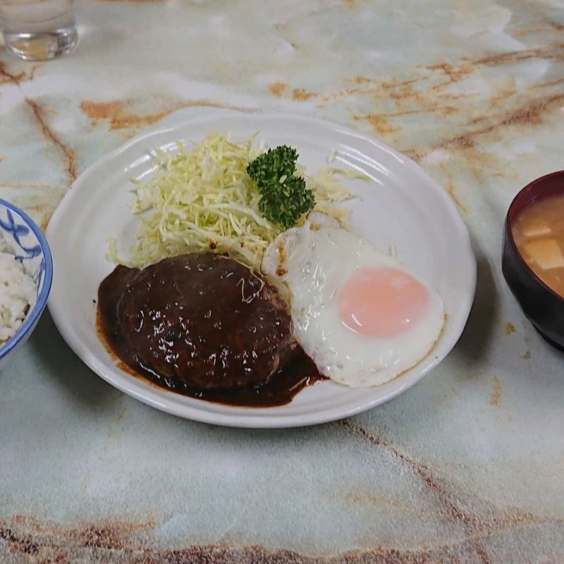 ハンバーグ定食(お食事　まるやま )