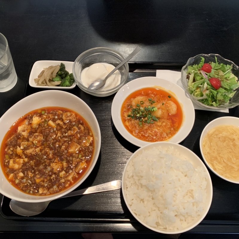 エビチリ　麻婆豆腐ランチ(やまちゃん )
