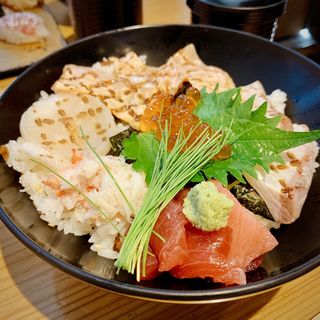 海鮮炙り丼(鮨藤もと)