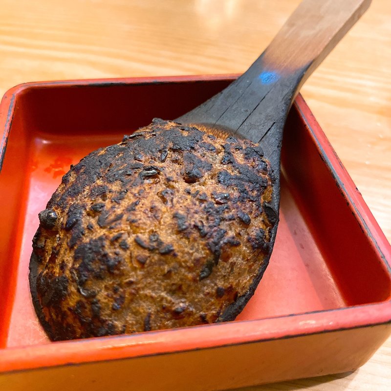 そば味噌竹べら焼き(萬蔵そば処 尾張屋 中野坂上総本店)