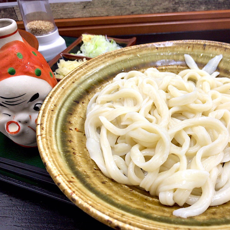 釜揚げざるうどん(冷)(お福さんのひっぱりうどん )
