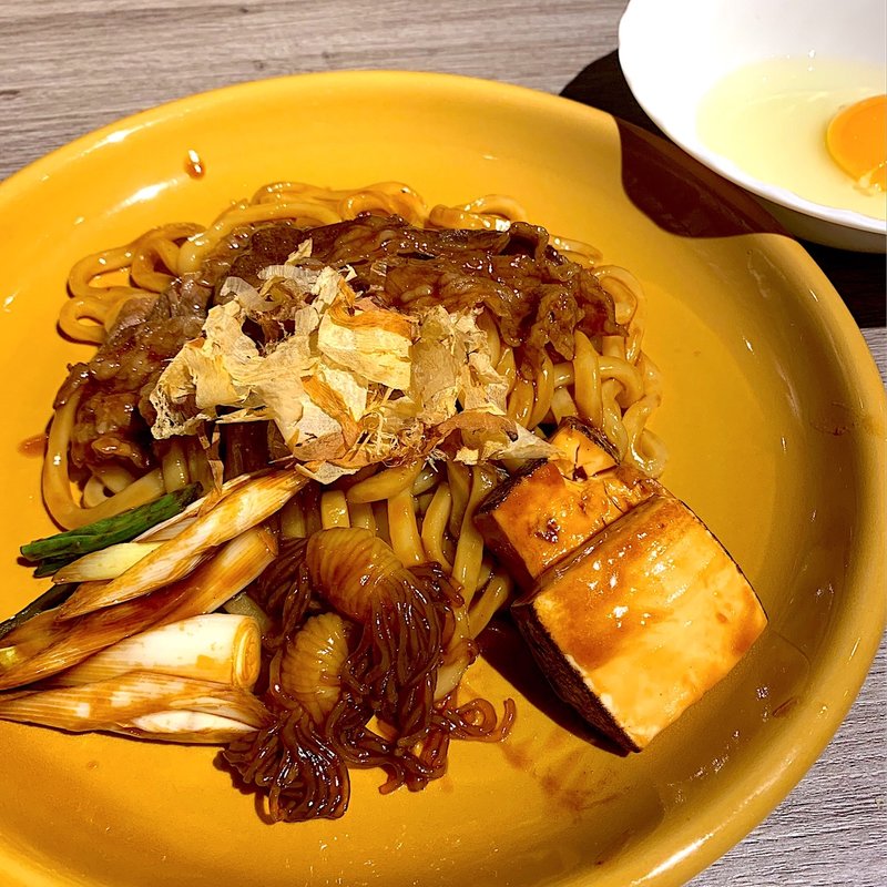 上方すき焼うどん(なにわ鉄板・お好み焼 なはれ)