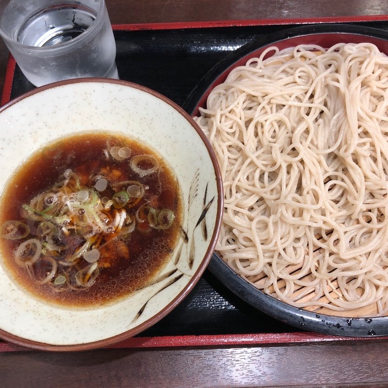 鶏そぼろつけそば(そばよし 京橋店)