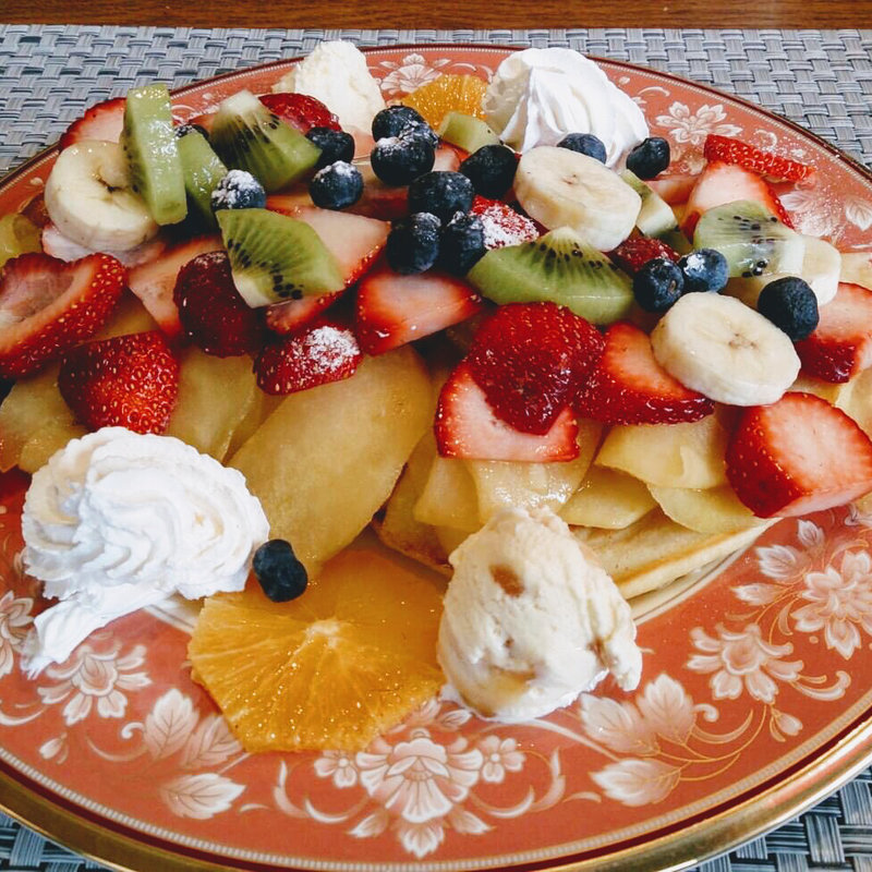 フルーツパンケーキ(浅草茶房)