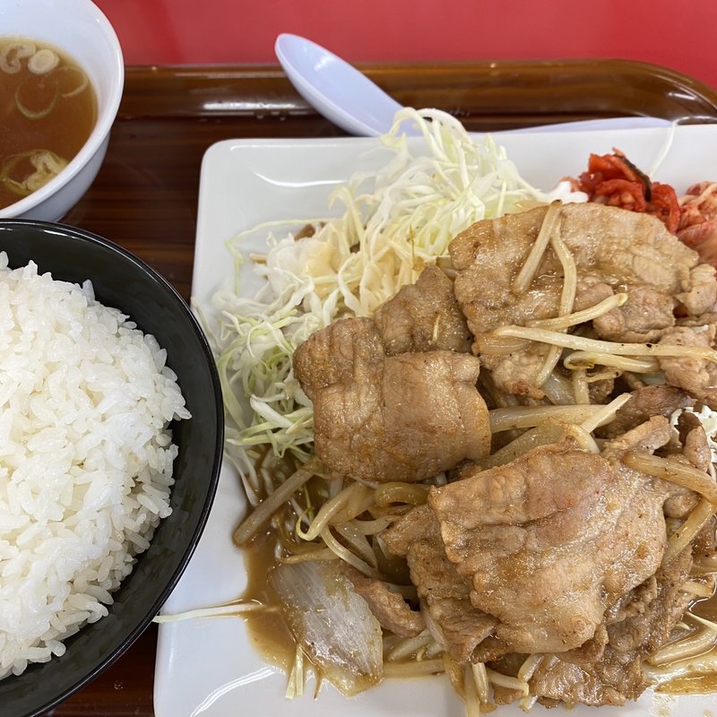 焼肉定食(くるまやラーメン 新座店)