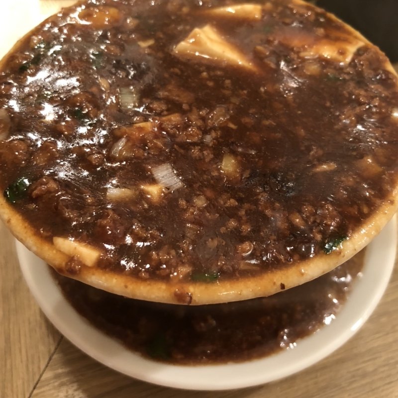 こぼれ麻婆豆腐(堂山食堂)