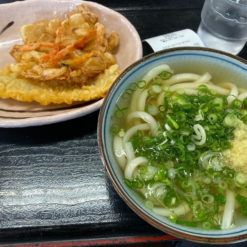 かけうどん あなご天(中西うどん （麺匠なかにし）)