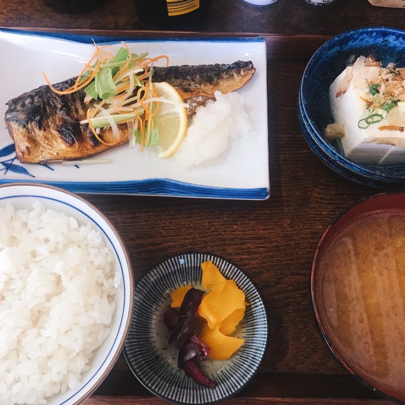 サバ塩定食(あきたや食堂)