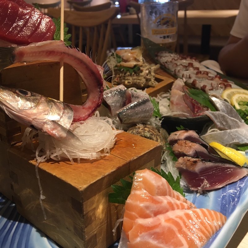 刺し盛り(魚バカ一代 大漁旗 天神店)
