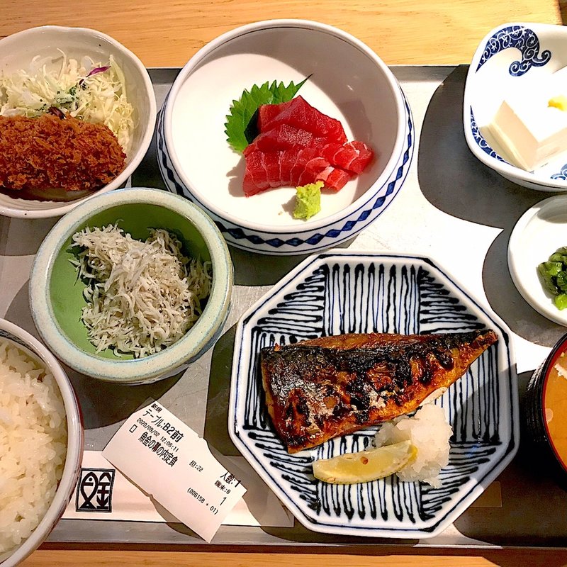 よくばり幕の内定食(魚金醸造)