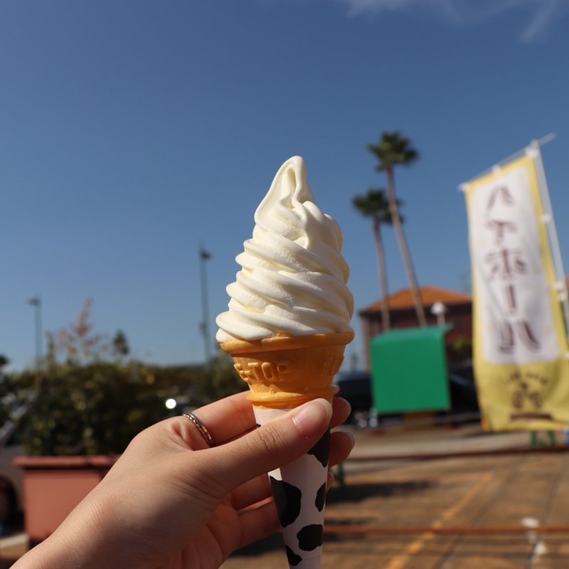 くろさわ牧場のソフトクリーム(紀ノ国フルーツ村)