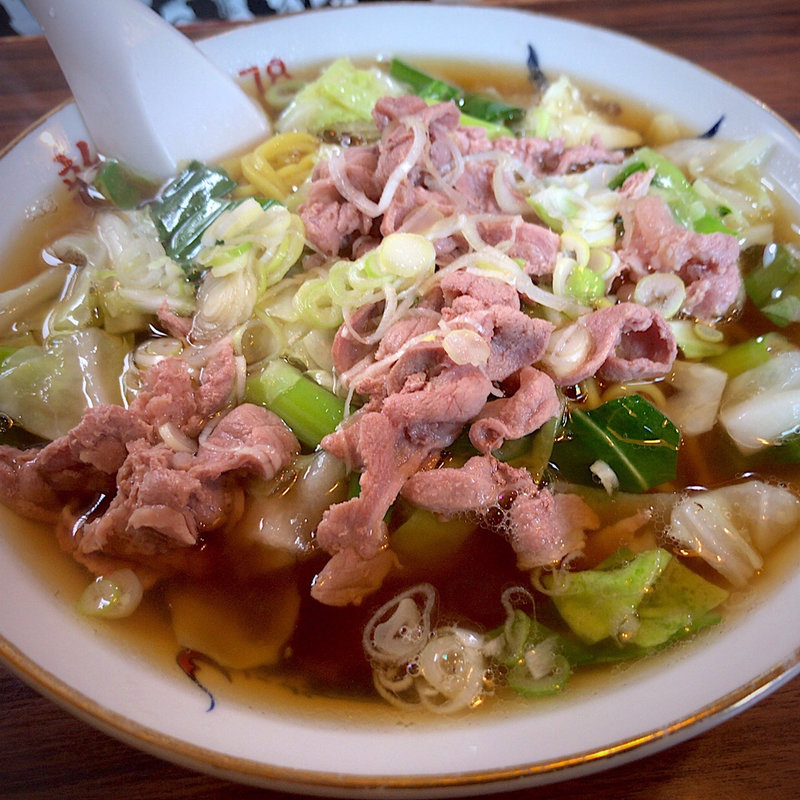 かもラーメン(蔵王 手打ちそば 新楽 （ざおう てうちそば しんらく）)