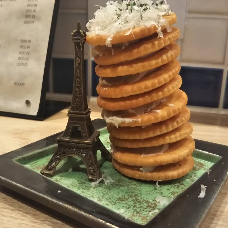 かに味噌クリームチーズタワー(魚屋 十忠八九)