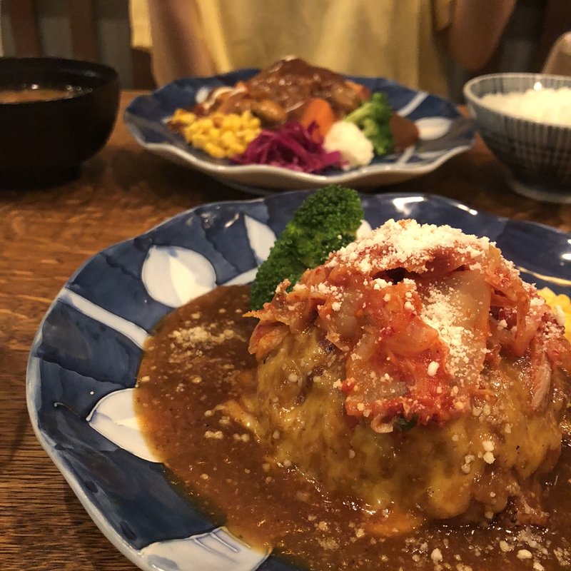 キムチチーズハンバーグ(俺のハンバーグ 渡なべ)