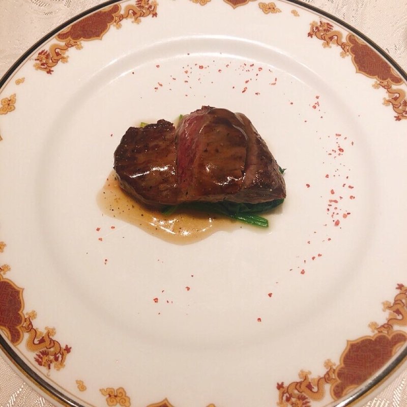 黒毛和牛の中国ステーキ(筑紫樓(ツクシロウ) 銀座店)