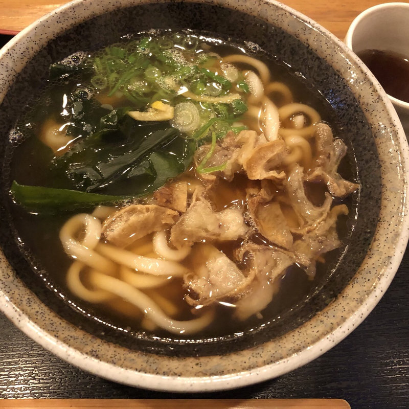 かすうどん(肉うどんの丸十)