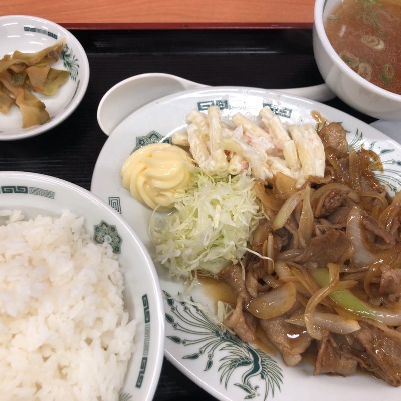 生姜焼き定食(日高屋 阪急大井町ガーデン店)