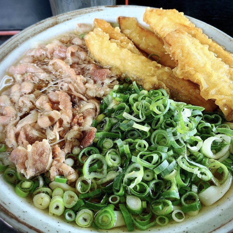 肉ごぼう天うどん(裕英うどん)