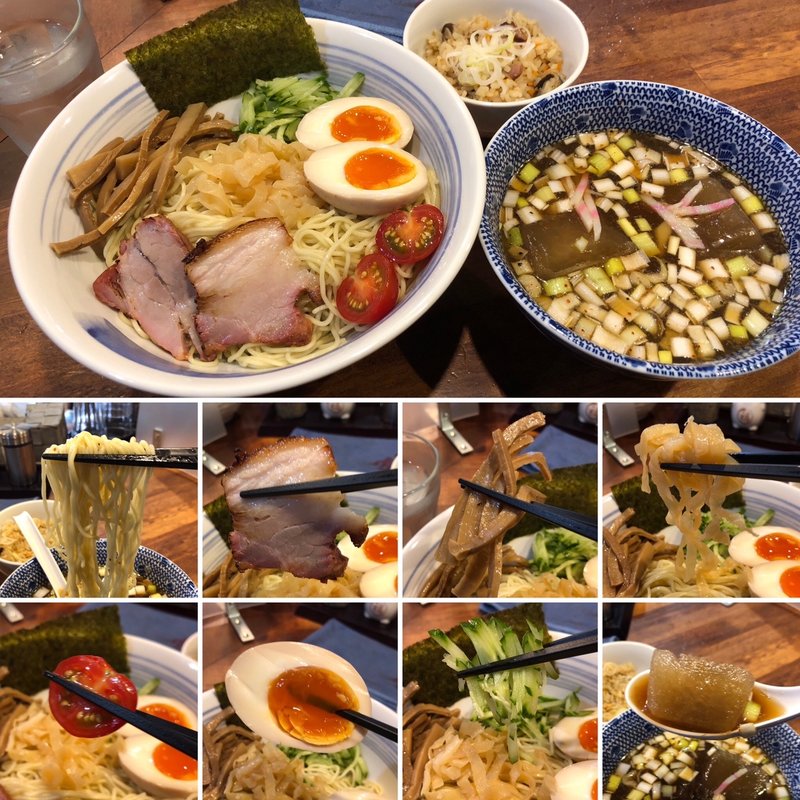 冷やしつけ麺　味玉トッピング(麺屋 悠)