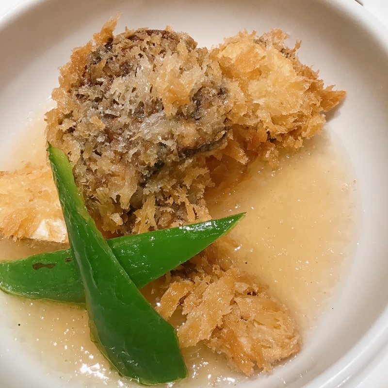 松茸フライ　餡掛け(弐ノ家 （ＮＩＮＯＹＡ）)