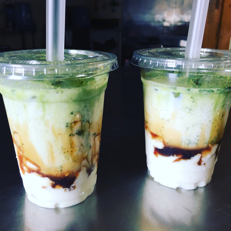 水タピオカ抹茶ミルク(クリエイト ラボ)