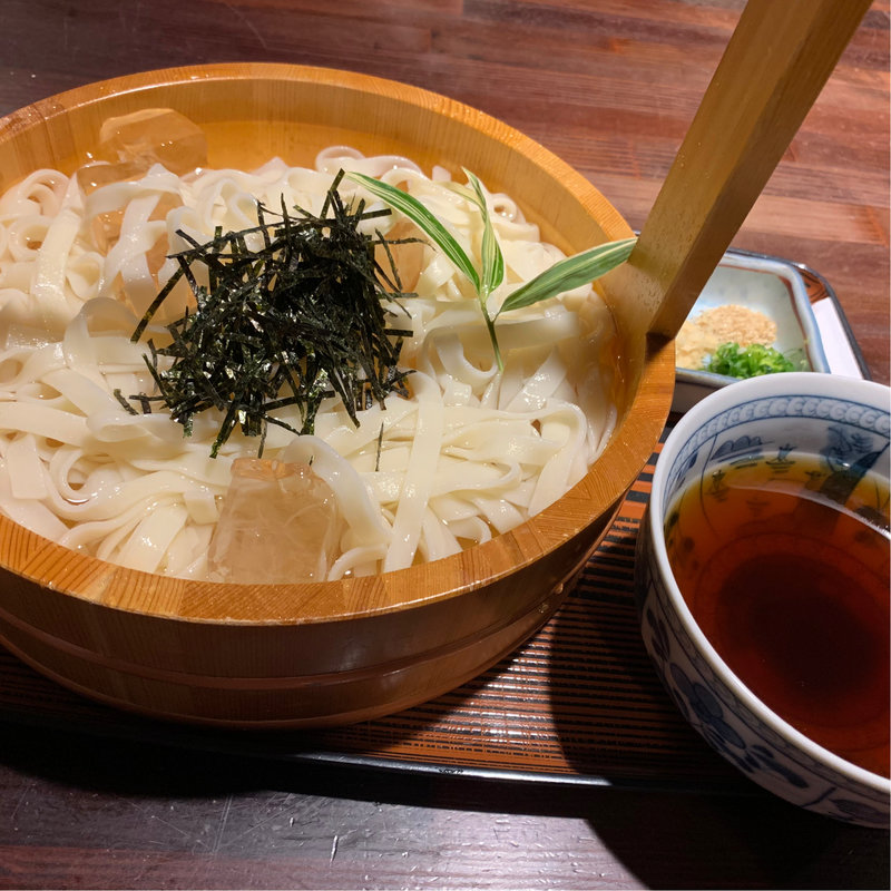 冷やしきしめん(ことぶき家)