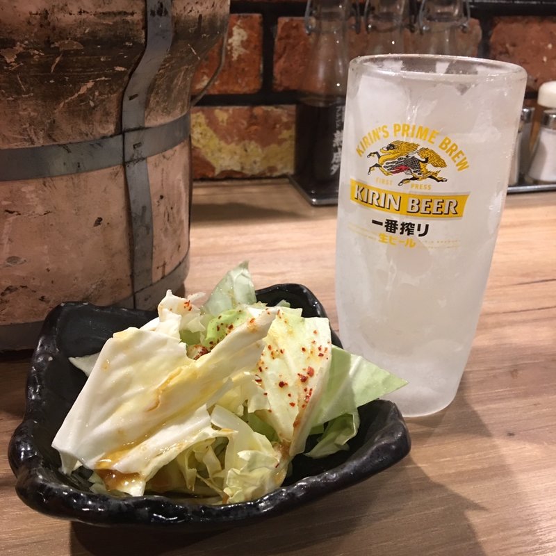 グレープフルーツサワー＋お通し(牛庵 （感動ホルモン 牛庵）)