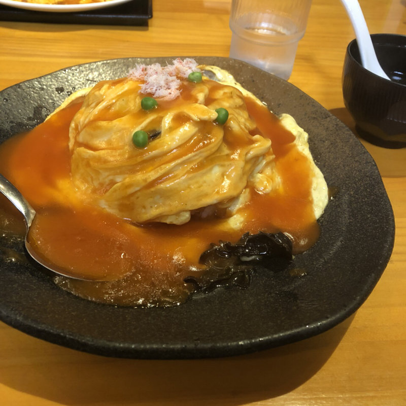 天津飯(中華料理 福楽餃子坊 新生町店)