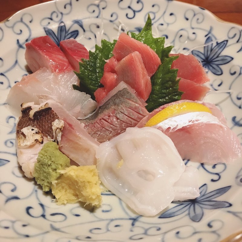 和定食の刺身(うなぎ割烹木村)