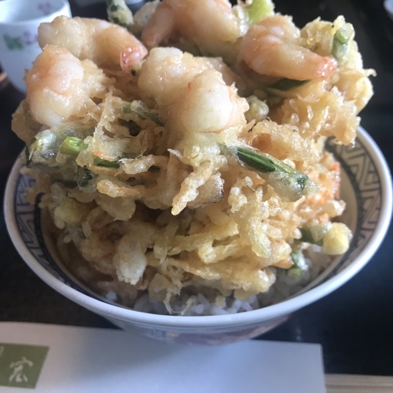 かぎ揚げ(二枚)天丼(味匠 天宏 （あじしょう てんひろ）)