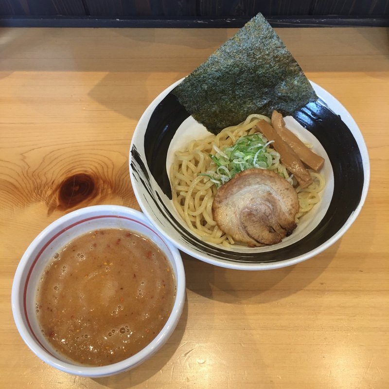 エビ辛つけ麺(えじまん)